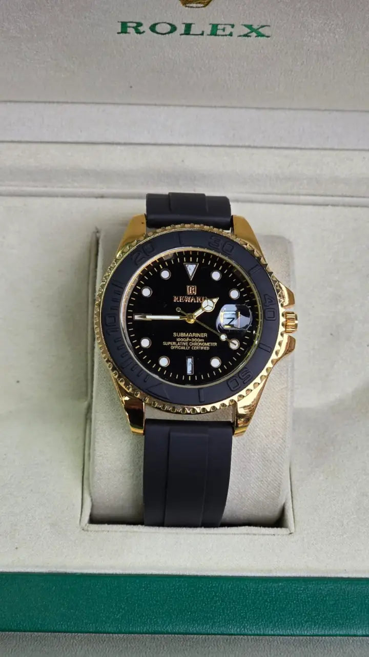 Reward Strap - Golden with Black Dial