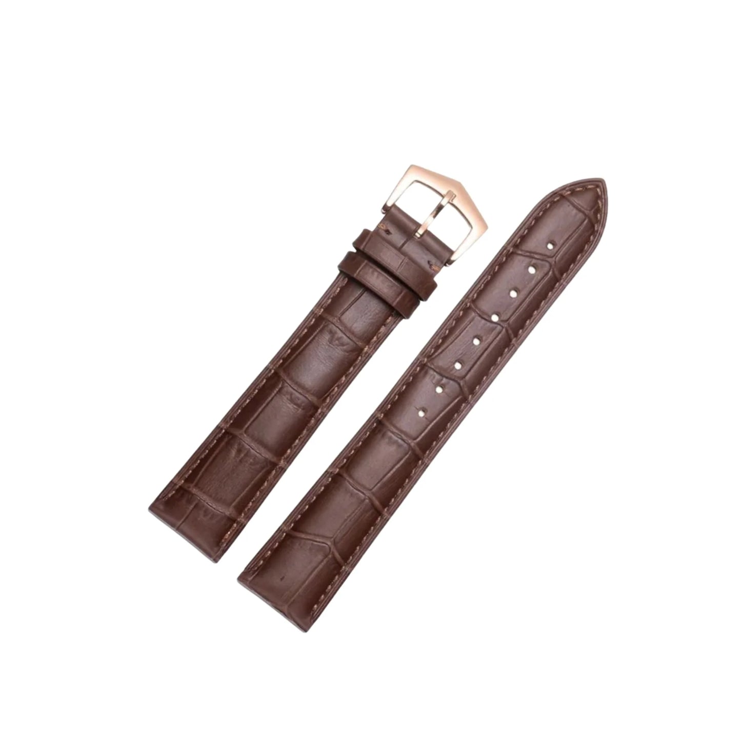Patek Philippe Strap - Silver with Brown Dial