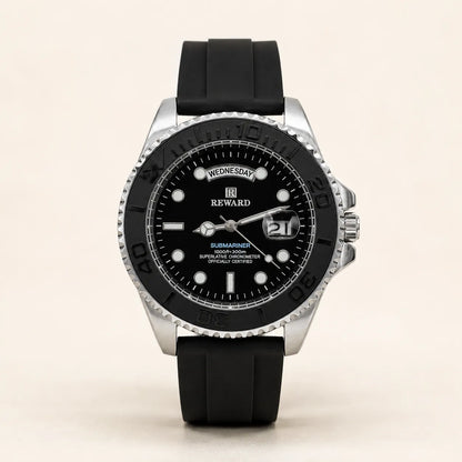 Reward Strap - Silver with Black Dial