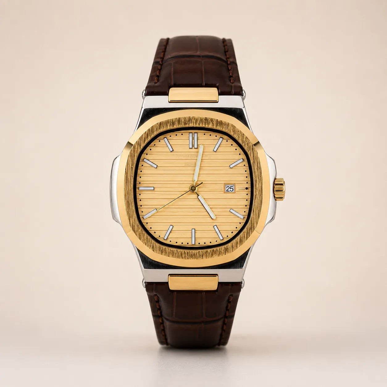 Patek Philippe Strap - Golden with Golden Dial