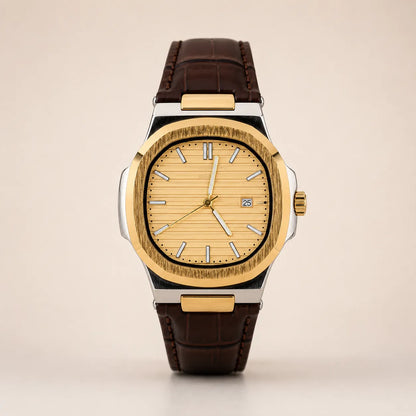 Patek Philippe Strap - Golden with Golden Dial