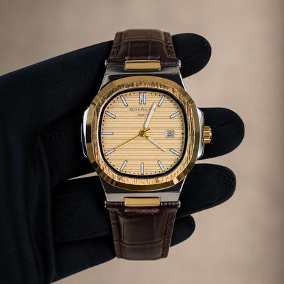 Patek Philippe Strap - Golden with Golden Dial