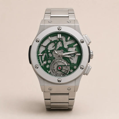 Hublot Chain - Skeleton Green Dial