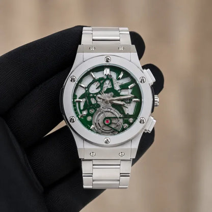 Hublot Chain - Skeleton Green Dial