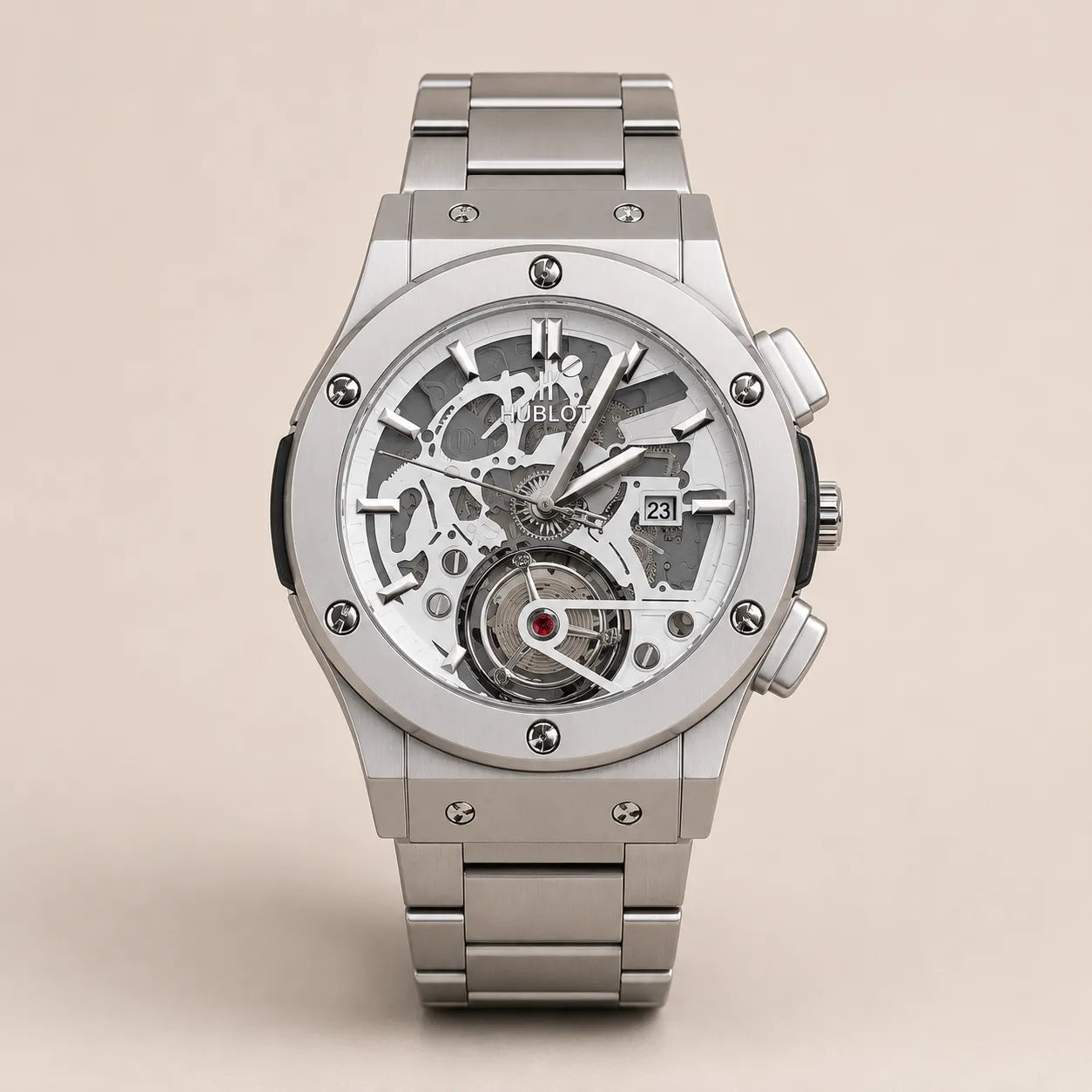 Hublot Chain - Skeleton White Dial