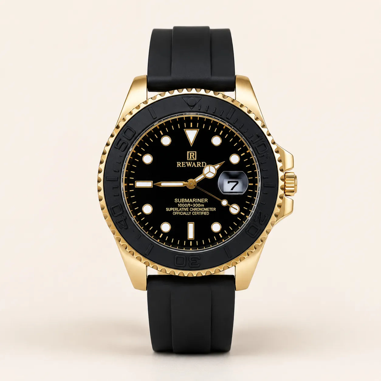 Reward Strap - Golden with Black Dial