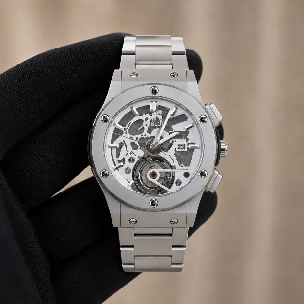 Hublot Chain - Skeleton White Dial