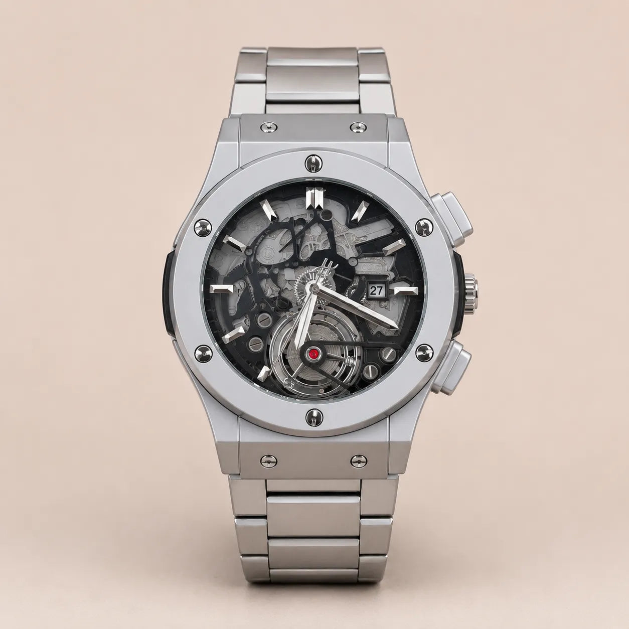 Hublot Chain - Skeleton Black Dial