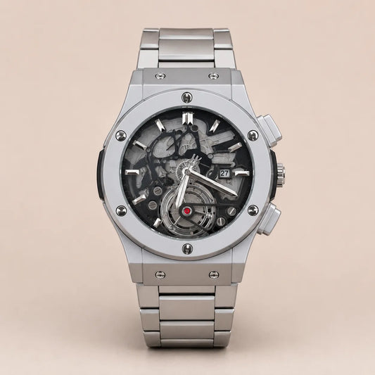 Hublot Chain - Skeleton Black Dial