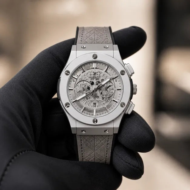 Hublot Strap - Skeleton White Dial