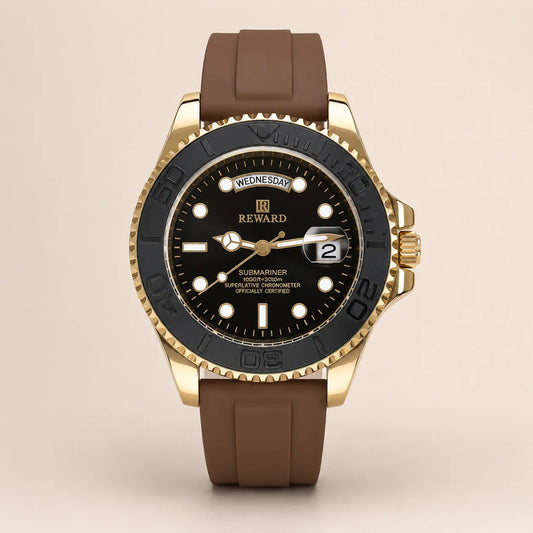 Reward Strap - Golden with Brown Strap