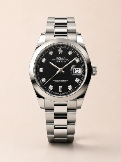 Rolex Datejust - Silver with Black Dial