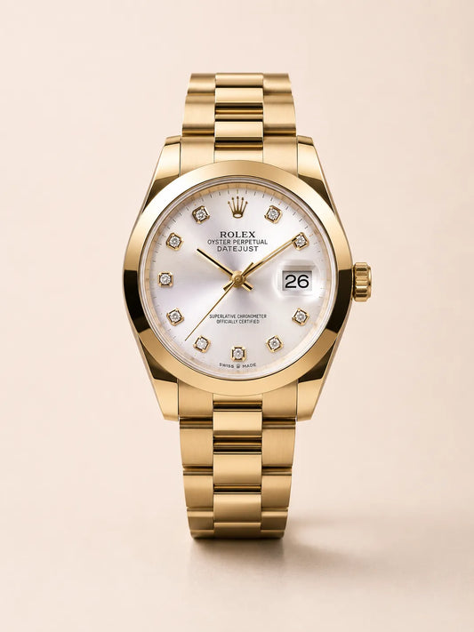 Rolex Datejust - Golden with White Dial