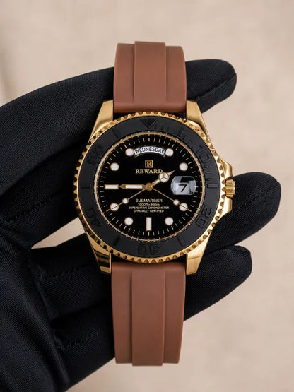 Reward Strap - Golden with Brown Strap
