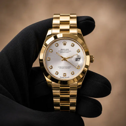 Rolex Datejust - Golden with White Dial