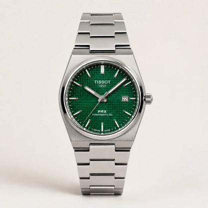 Tissot PRX - Silver with Green Dial