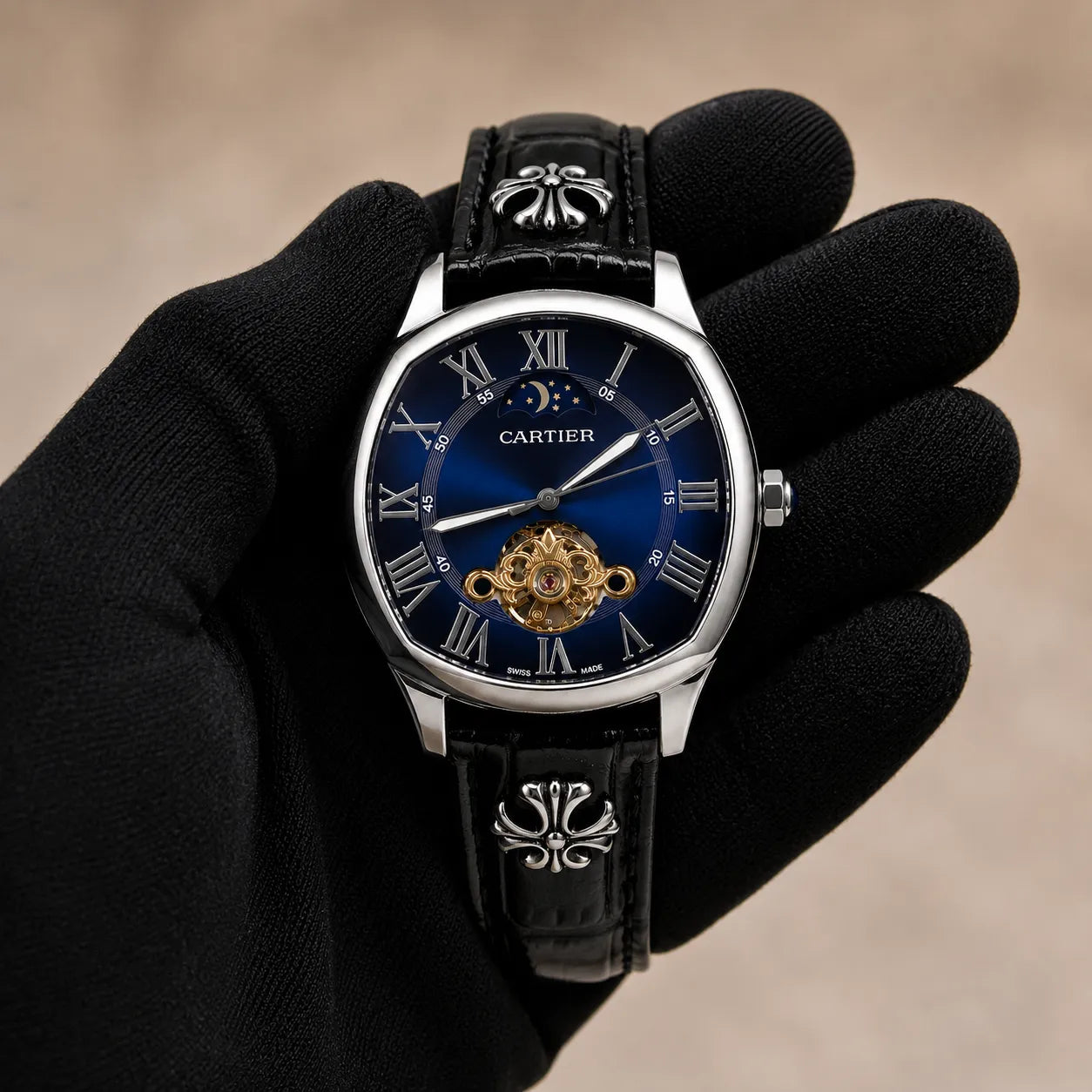 Cartier Auto - Blue Dial