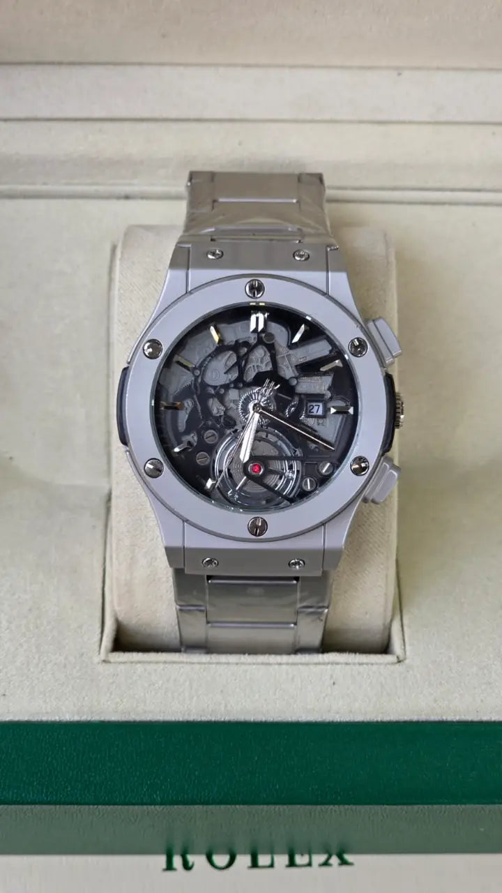 Hublot Chain - Skeleton Black Dial