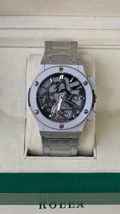 Hublot Chain - Skeleton Black Dial