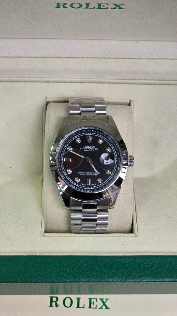 Rolex Datejust - Silver with Black Dial