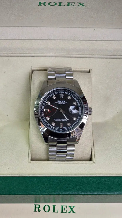 Rolex Datejust - Silver with Black Dial
